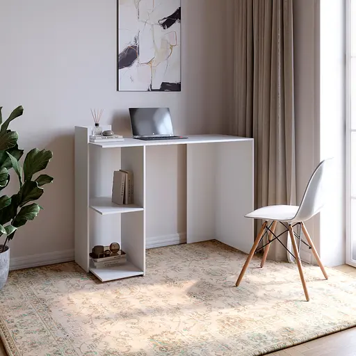 Cтіл комп'ютерний з 2 полицями М-ЗОН Джеко 1200/12 Німфея Альба (MZN-031019)