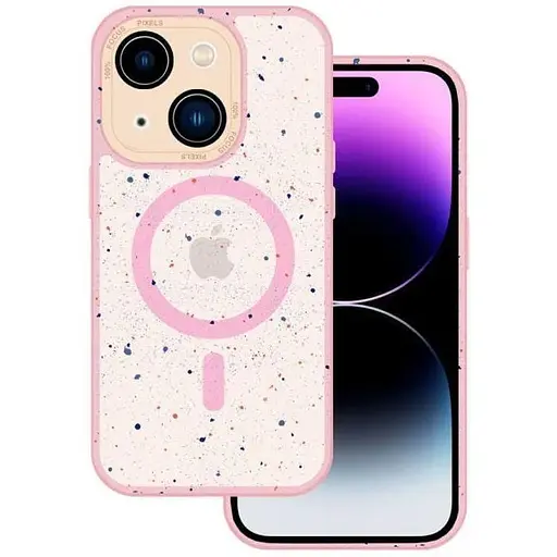 Чохол-накладка DK для Apple iPhone 13 MagSafe Composite Matte Splash (pink) - фото 4