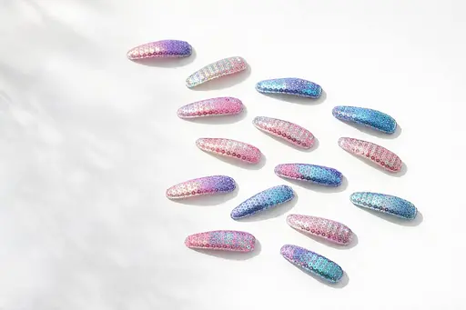 Набір блискучих шпильок кліпс 20 шт. - фото 2