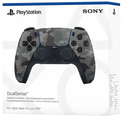 Геймпад беспроводной Sony PlayStation 5 DualSense CFI-ZCT1W серый камуфляж - фото 5