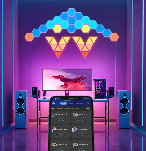 Светодиодные панели Govee Glide Hexa Light Panels 7шт (H6061) [87061] - фото 5