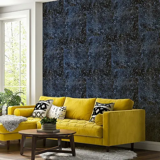 Декоративна ПВх плита 600x600x3 мм Чорний мармур S SW-00001625 - фото 6