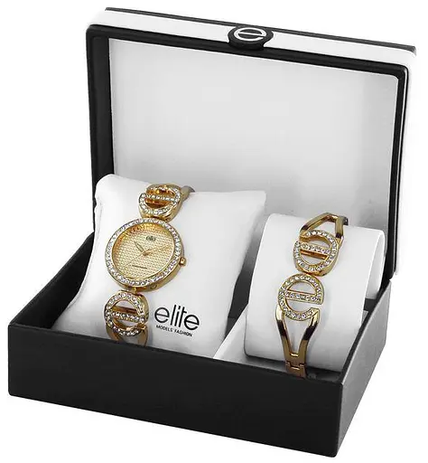 Годинник Elite E52090S 101 кварц. набір подарочн.