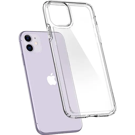 Прозрачный противоударный чехол Spigen Ultra Hybrid Crystal для iPhone 11 (6.1") Clear 076CS27185 - фото 2