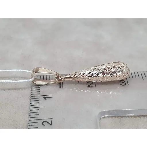 Золотая подвеска Favoritum с алмазной гранью. 310268_А - фото 3