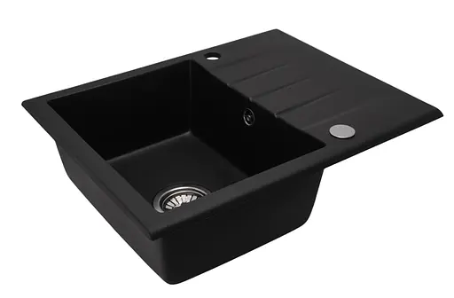 Кухонная мойка гранитная Rea North black ZLE-00124, Черный - фото 1