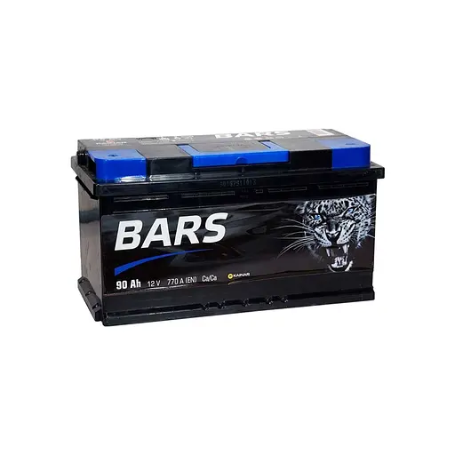 Аккумулятор автомобильный Bars 90А Ев (-/+) (770EN)
