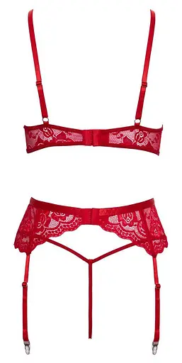 Комплект Cottelli Lingerie X-Mas Bra Set L/XL (червоний) - фото 6