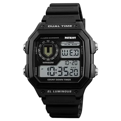 Наручные часы мужские 010BKTRO ТРО Чорные + Коробка Patriot acs0031025 - фото 2