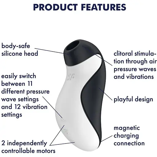 Вакуумний стимулятор із вібрацією Satisfyer Orca - фото 7