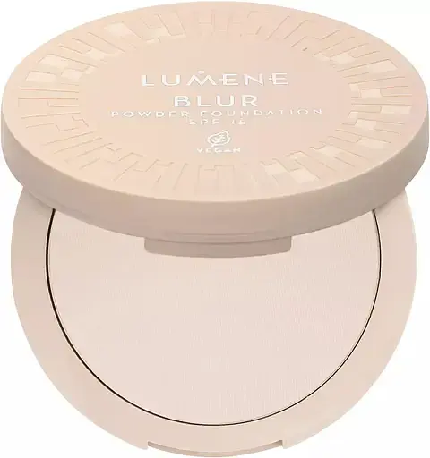 Компактна пудра для обличчя 2в1 Lumene Blur Longwear Powder Foundation SPF 15, тон 0, 10 г - фото 1