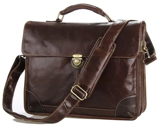 Сумка кожаная мужская Vintage 38х31х9 см sum0012454 - фото 1