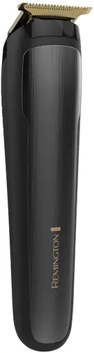Триммер Remington T-Series, для бороды и усов, акум., роторный мотор, насадок-12, сталь, черный. - фото 3