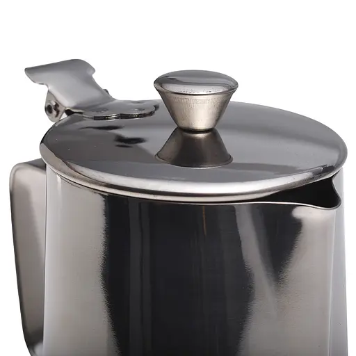 Молочник із нержавіючої сталі з кришкою KM 4386 – 600 мл, Kamille Сріблястий 87476 - фото 6