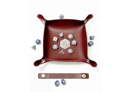 Настільна гра Планета Ігор Лоток для кубиків D20 (бургунді) (Dice tray D20 burgundy) (pi-dt009) - фото 8
