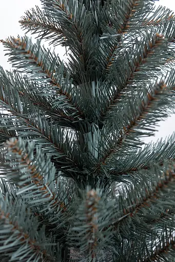 Новогодняя искусственная елка 1 м голубая Рождественская реалистичная ночь Премиум LUGI SOK-22-1 - фото 8