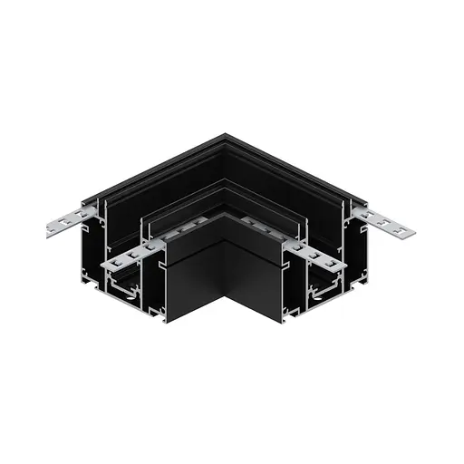 Соединитель угловой Ardero LD2030 для шинопровода CABM1003 черный - фото 1