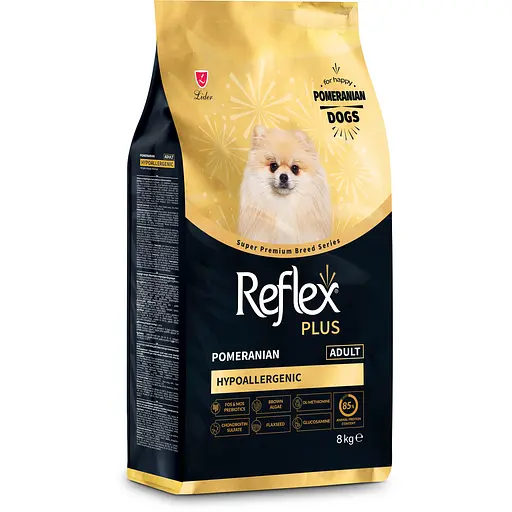Повноцінний та збалансований сухий корм Reflex Plus Pomeranian Adult для собак породи померанський шпіц 8 кг  - фото 2