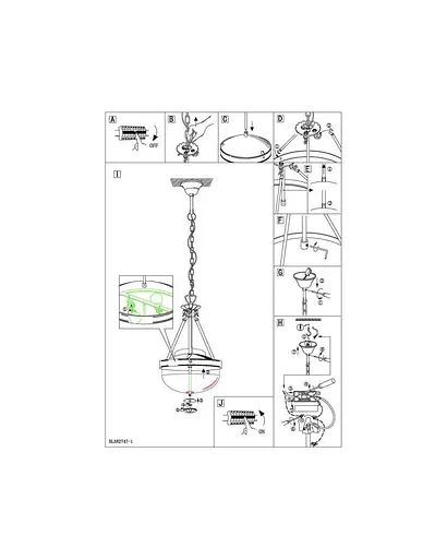 Люстра підвісна Eglo 82747 Savoy - фото 3