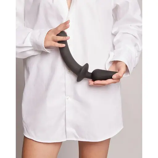 Анальна пробка з дилдо 2 в 1 Strap-On-Me Switch Plug-In Dildo Black XXL діаметр 5.2/3.9 см - фото 6