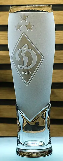 Пивний келих крафтовий 440мл ФК Динамо Київ з гравіюванням подарунок для фаната футбольна кружка - фото 3