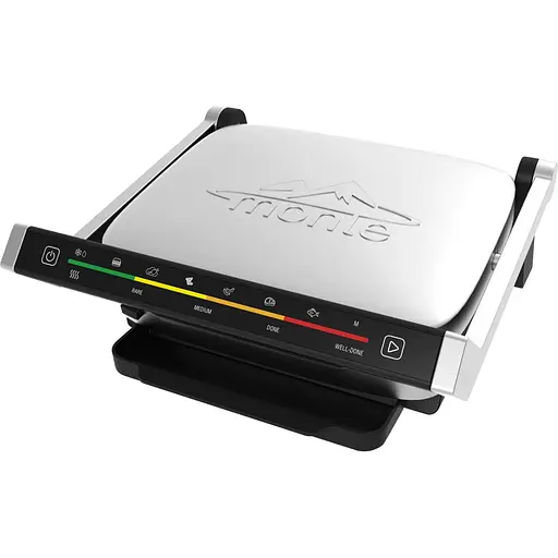 Гриль Monte 3307-MT 7 режимов работы 4 степени прожарки Черный 2000 Вт - фото 3