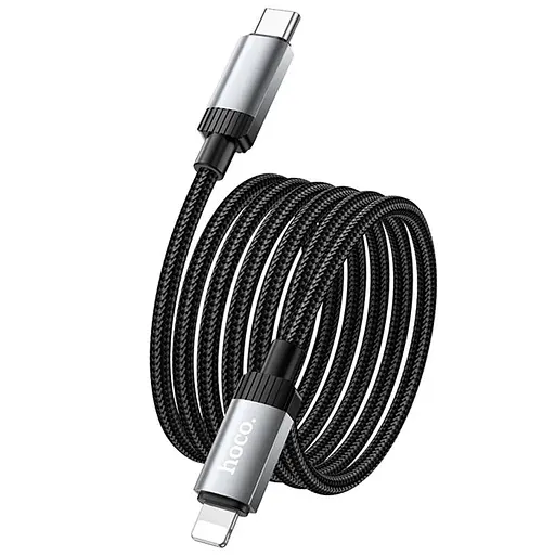 Дата кабель Hoco X117 Star Type-C to Lightning 27W (1m) Black - фото 4