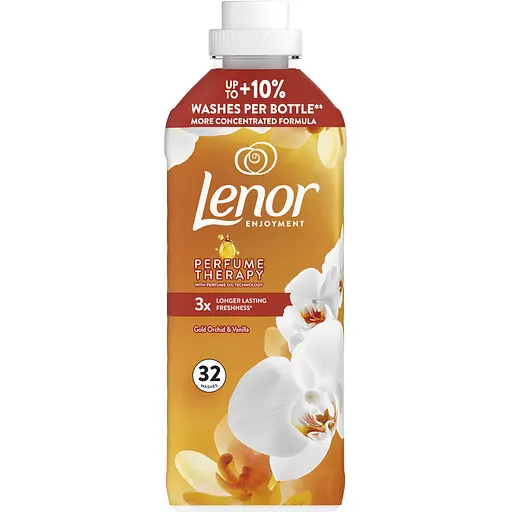 Кондиционер для белья Lenor Parfume Therapy Ванильная орхидея и золотой янтарь 32 цикла стирки 675 мл - фото 2