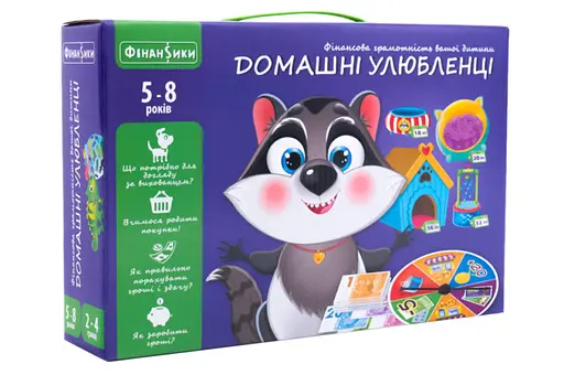 Настільна гра "Домашні улюбленці" Vladi Toys VT2312-07 з колесом удачі - фото 1