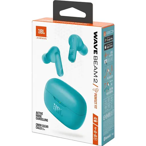 Навушники JBL TWS Wave Beam 2 Blue (JBLWBEAM2BLU) - фото 10