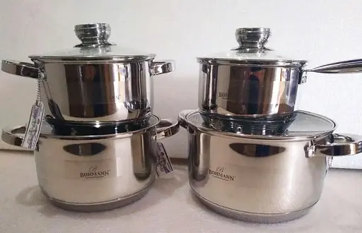 Набір каструль з кришками Bohmann BH 08-475, 8 предметів - фото 2