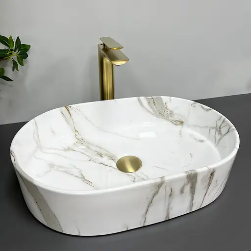 Умивальник VBI Verona 50 aiax накладний VBI-011312, Мармур - фото 2