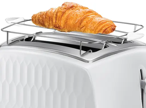 Тостер Russell Hobbs Honeycomb 850 Вт пластик широкі слоти білий - фото 10