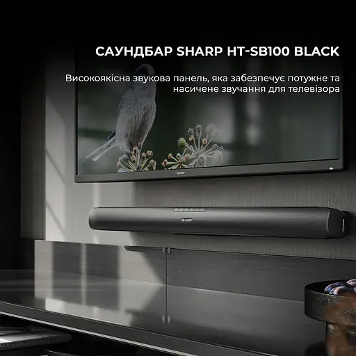 Саундбар Sharp HT-SB100 Black - фото 2