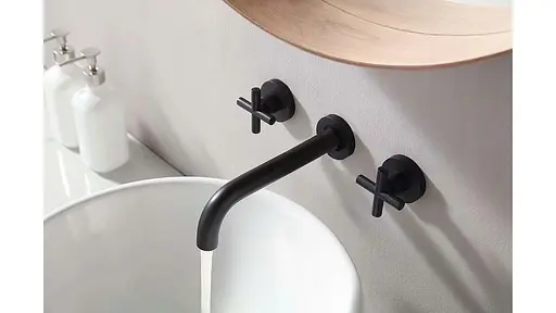 Смеситель для умывальника Rea Exit black mat черный скрытого монтажа REA-B8000 Черный матовый - фото 3