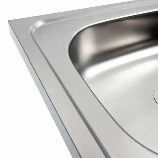 Кухонная мойка из нержавеющей стали Platinum 4050 (0,4/120 мм), Нержавеющая сталь - фото 4