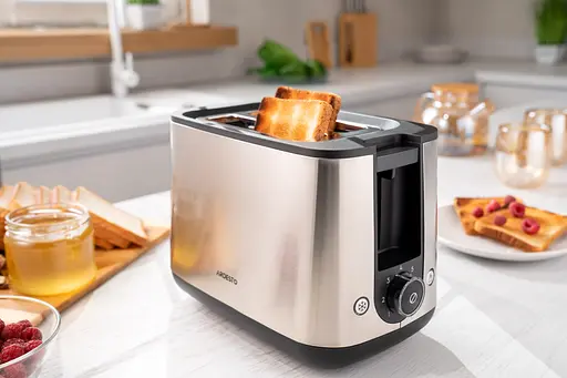 Тостер Ardesto Steel Collection T-K200 800Вт метал+пластик сріблястий+чорний - фото 4