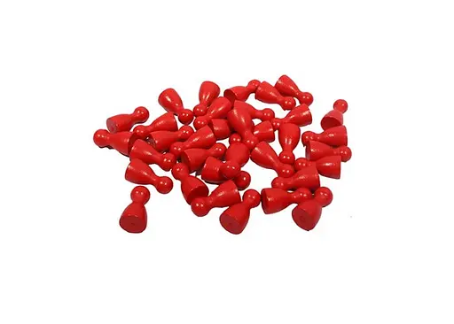 Аксесуар Фішка дерев'яна червона для настільних ігор 2.5 см поштучно (Р00102) - фото 4