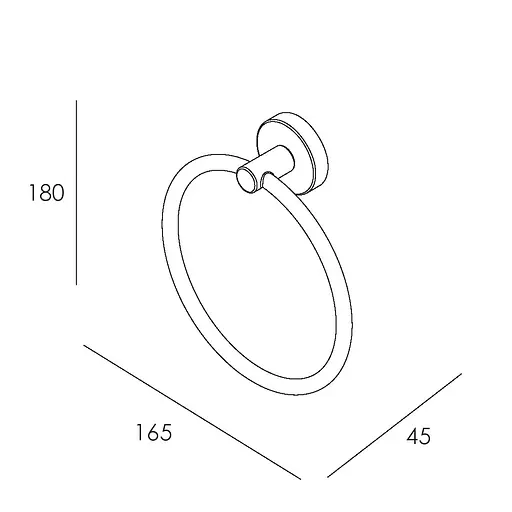 Тримач для рушника Imprese Skala хром 131275 Хром - фото 2