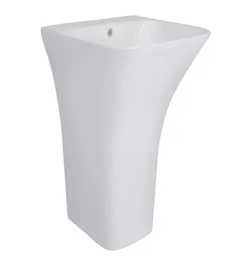 Раковина Qtap Crow напольная без донного клапана QT0511G315WN - фото 2