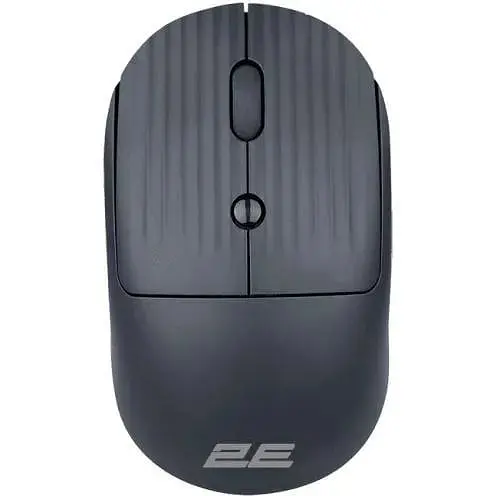 Миша бездротова 2E MF218 Silent чорний bluetooth / 2.4GHz USB оптична 800/1200/1600 dpi 4 кнопки до 10 м 1хАА (2E-MF218WBK) - фото 1