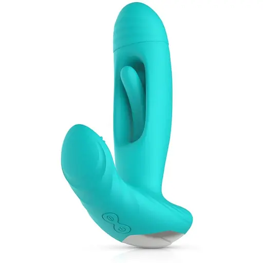 Вібратор Good Vibes Only Gina Flapping 16.4 см (бірюзовий)