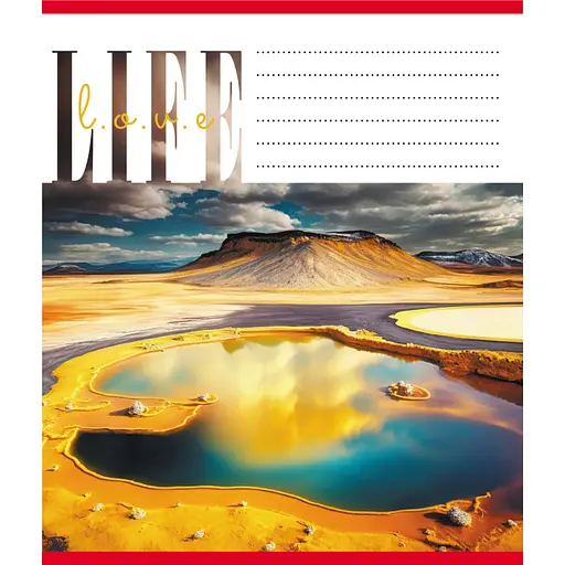 Зошит загальний "Люблю життя" Leader 060-959062L-4 в лінію, 60 аркушів - фото 1