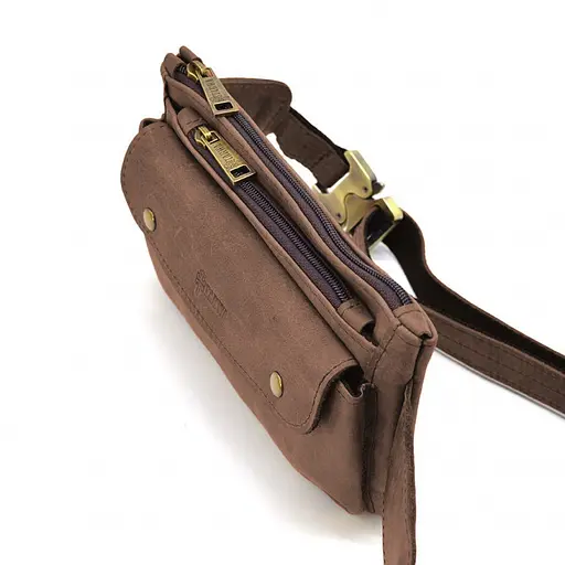 Шкіряна бананка Tarwa 24х15х3 см sum0025644 - фото 4