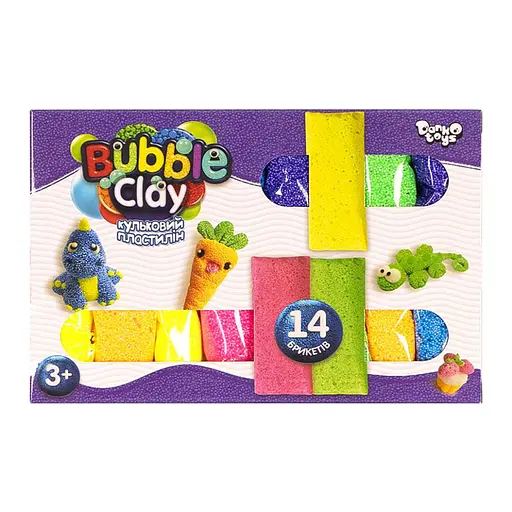 Набір для творчості Bubble Clay, 14 шт., Danko Toys
