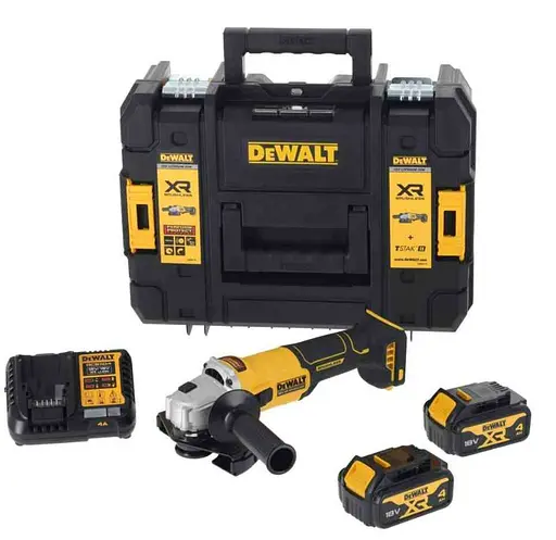 Шлифмашина угловая-болгарка DeWALT аккумуляторная бесщеточная с АКБ и ЗУ DCG407M2T - фото 6