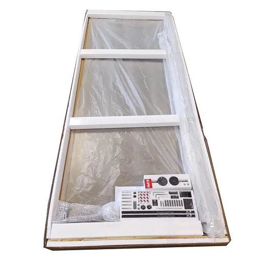 Двері в нішу Koer SR SD01-140x200-TR-01 прозоре скло Easy Clean 8 мм, хром KR5380, універсальні, прозорий, хром - фото 8