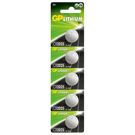 Батарейка GP CR2025 Lithium (5шт) - фото 1