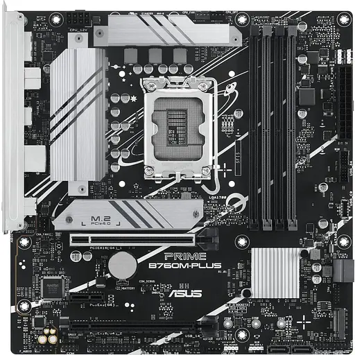 Материнская плата Asus Prime B760M-PLUS s1700 B760 4xDDR5 M.2 HDMI DP mATX