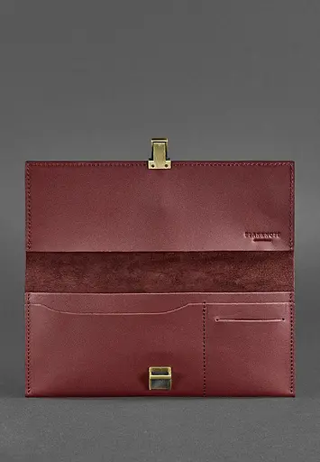 Кожаный тревел-кейс Journey 2.0 Krast бордовый - фото 3